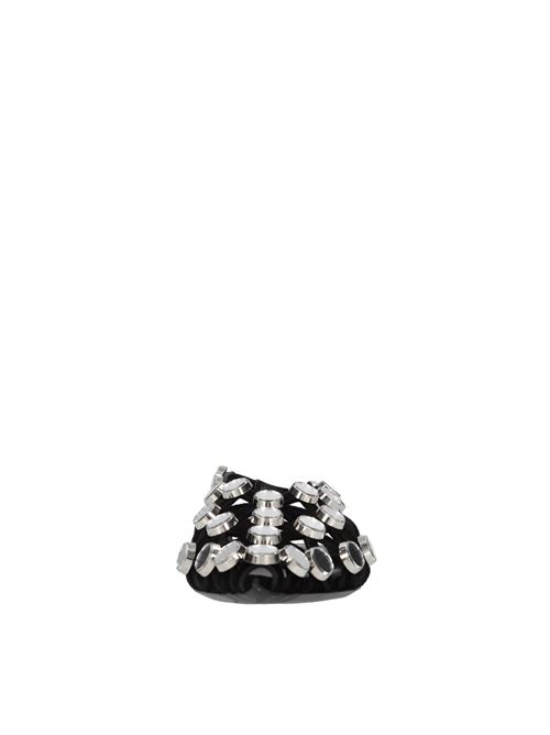 Ballerine slingback Grid in camoscio con applicazione di specchietti THE ATTICO | 246WS801 L007SRNERO